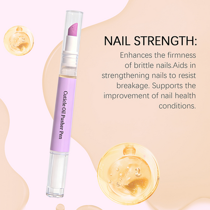 ⚡ Penna 2-in-1 Olio per Unghie e Spingi-Cuticole – Cura + Applicatore in un Unico Stick