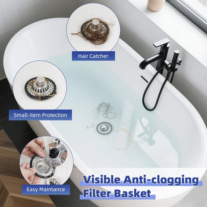 🔪 50% DI SCONTO! 🍳 Filtro Scarico Lavello Cucina Inox – Antiruggine & Doppia Funzione (Tappo + Filtro) per Frutta, Verdure & Pasta