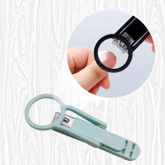 ⏳ OFFERTA LIMITATA 50% DI SCONTO! 🔍Tagliaunghie con Lente di Ingrandimento, Tagliaunghe Portatile Antischizzo per Anziani e Bambini