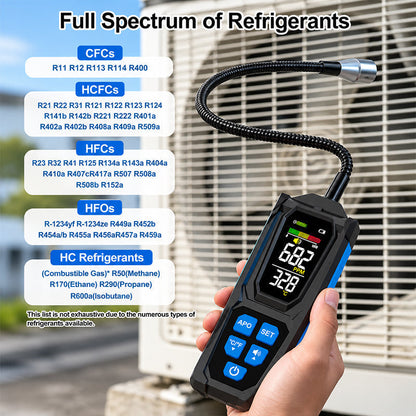 ❄️ 50% DI SCONTO! 🔍 Rilevatore Perdite Alogeno Ricaricabile – Type-C & Sonda Flessibile – Multi-Gas & Display LCD per Climatizzatori & Refrigerazione