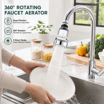🚿✨ -50% OGGI! 💧 Filtro Rubinetto 3 Modalità con Antigoccia & Raccordo Universale per Tutti i Rubinetti Standard 🚰