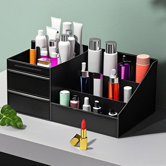 🎉 SOLO PER POCO TEMPO 50% DI SCONTO! 💄 Organizer per Trucchi con Cassetti – Design PP Salvaspazio, Ripiani Multipli & Cassetti Estraibili ✨