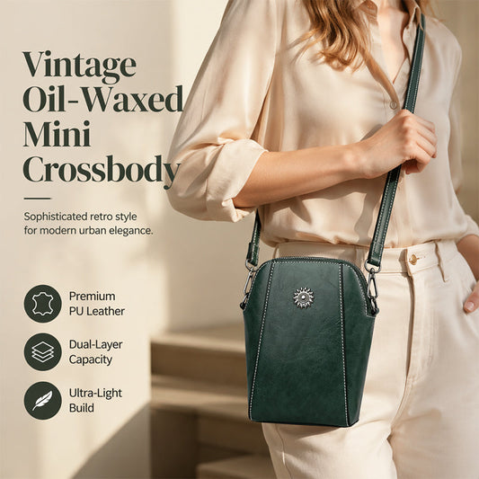 👛 Borsa a Tracolla in Ecopelle PU da Donna – Borsetta Leggera per Essenziali, Porta Telefono, Carte e Chiavi 🛍️✨