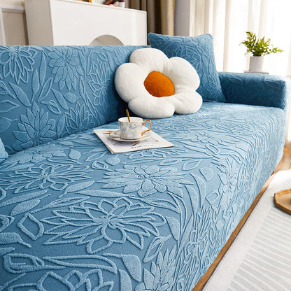🛋️ 50% DI SCONTO! 🌸 Copridivano Jacquard 3D con Camelie Antiscivolo – Eleganza Decorativa, Antiscivolo e Facile da Pulire – Perfetto per una Protezione Stilosa dei Mobili ✨
