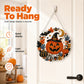 Kit Decorazione Pendente Diamond Art per Halloween – Fai da Te con Strass e Base in Acrilico
