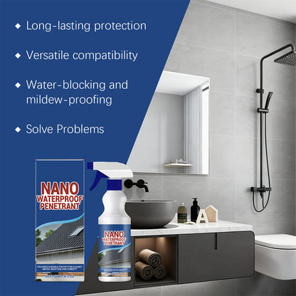 🔥 Spray Impermeabilizzante – Formula a Penetrazione Profonda per Tetti e Pareti – Ideale per Cemento, Mattoni, Fughe e Balconi 🏠🛡️