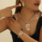 Elegante Set di Gioielli con Strass in 4 Pezzi