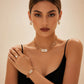 Elegante Set di Gioielli con Strass in 4 Pezzi