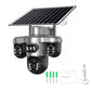 📡☀️ Telecamera di Sorveglianza Solare WiFi – Triplo Obiettivo PTZ Rotante, IP66, 3 Viste Simultanee, Basso Consumo – T10 o T12, Ideale per Esterni Senza Corrente 🛡️🌿