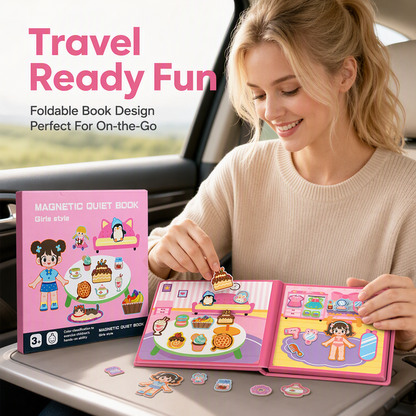 🧩✨ 50% DI SCONTO! 🧒 Libro magnetico educativo con scene puzzle – Pieghevole, interattivo e perfetto per imparare giocando! 🌟🧠