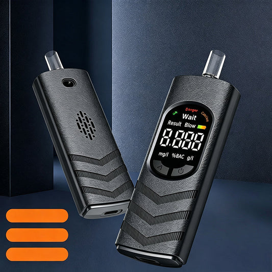 📢📢 SCONTO 50%!! 🚔✨ Etilometro Portatile Ricaricabile – Tester Alcolemico Rapido per Casa & Viaggio | Display LCD + Annuncio Vocale