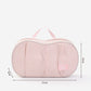 🧳 -50%! 👙 Pochette Portabiancheria Intima da Viaggio – Poliestere Morbido – Scomparti Dedicati – Cerniera Scorrevole – Rosa/Bianco – 2 Misure 🎒