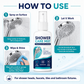 🚿 Spray Anticalcare ad Azione Rapida per Soffioni Doccia e Rubinetti – 50ml, Rimuove Depositi Minerali & Calcare – 1+1 Gratis ✨