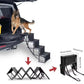 🐕 Scalini Pieghevoli Antiscivolo Portatili per Cani in Auto – 4 Gradini Resistenti per Animali Domestici