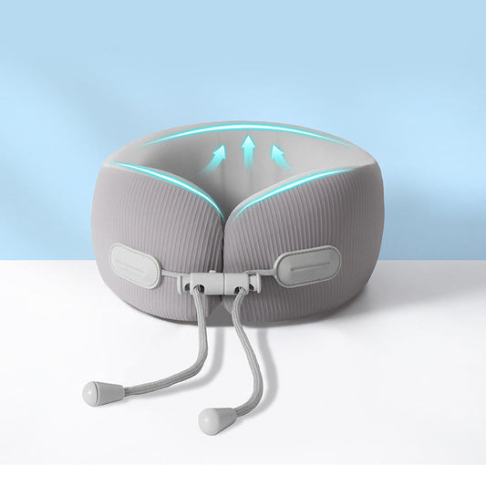 💤✈️ Cuscino da Viaggio Cervicale a U in Memory Foam – Supporto Ergonomico a 360°, Coulisse Regolabile & Custodia Compatta 🛡️