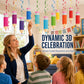🎉✏️ Decorazioni Party Colorate con Spirali Pendenti a Forma di Matita – 48 Pezzi, PVC e Carta, Perfette per Aule e Feste Scolastiche
