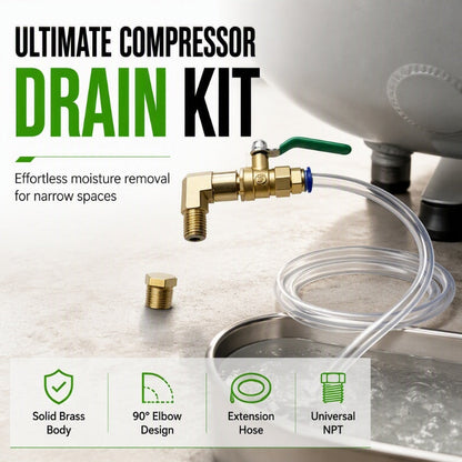 ✨💦 Kit Valvola di Scarico Universale per Compressori d'Aria