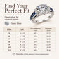 💍 Anello Cocktail Elegante in Zirconia Cubica – Design Scintillante per le Occasioni Speciali