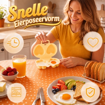 🍳 1+1 GRATIS! Cuoci Uova al Microonde Rapido – Con Simpatiche Forme a Cuore e Fiore – Perfetto per una Colazione Sana e Festosa ☀️💖