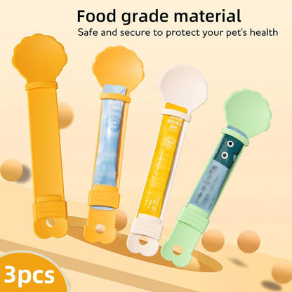 🥳OFFERTA SPECIALE🥳💞Oltre 50.000 venduti! Cucchiaio per gatti! Senza BPA, utilizzabile con una sola mano, dotato di ampia paletta per un'alimentazione pulita. Non perdertelo! ✅