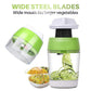 Grattugia Spirale per Verdure e Frutta – Lame in Acciaio Inox 304, Senza BPA, Verde