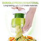 Grattugia Spirale per Verdure e Frutta – Lame in Acciaio Inox 304, Senza BPA, Verde