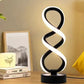 💡 Lampada da Tavolo Moderna a Doppia Elica – Design Artistico con Luce RGB e Dimmerabile