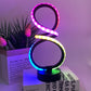 💡 Lampada da Tavolo Moderna a Doppia Elica – Design Artistico con Luce RGB e Dimmerabile