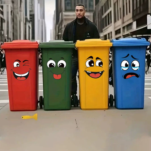📢📢50% DI SCONTO!! ⏰Set da 4 Fogli di Adesivi con Faccine Divertenti Smiley