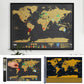 🌍Diario di viaggio con mappa del mondo da grattare | Gratta per registrare le tue impronte di viaggio, elegante decorazione murale e regalo perfetto per gli amanti dei viaggi !