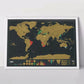 🌍Diario di viaggio con mappa del mondo da grattare | Gratta per registrare le tue impronte di viaggio, elegante decorazione murale e regalo perfetto per gli amanti dei viaggi !