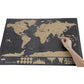 🌍Diario di viaggio con mappa del mondo da grattare | Gratta per registrare le tue impronte di viaggio, elegante decorazione murale e regalo perfetto per gli amanti dei viaggi !