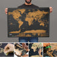 🌍Diario di viaggio con mappa del mondo da grattare | Gratta per registrare le tue impronte di viaggio, elegante decorazione murale e regalo perfetto per gli amanti dei viaggi !