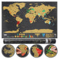 🌍Diario di viaggio con mappa del mondo da grattare | Gratta per registrare le tue impronte di viaggio, elegante decorazione murale e regalo perfetto per gli amanti dei viaggi !