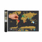 🌍Diario di viaggio con mappa del mondo da grattare | Gratta per registrare le tue impronte di viaggio, elegante decorazione murale e regalo perfetto per gli amanti dei viaggi !