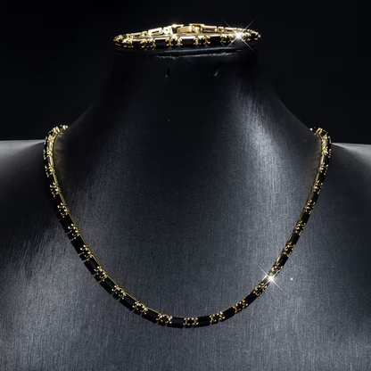 ✨ ORA 50% DI SCONTO! 💎 Set di Gioielli Scintillanti da Uomo – Collana & Bracciale – Zirconia Cubica – Perfetto per Ogni Giorno e Occasioni Speciali