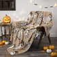 🎃 PROMO LAMPO: 50% DI SCONTO! 👻 Plaid accogliente di Halloween – Tessuto in flanella – Stampa fantasmi e anti‑pilling, per divano e letto 🛋️
