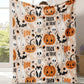 🎃 PROMO LAMPO: 50% DI SCONTO! 👻 Plaid accogliente di Halloween – Tessuto in flanella – Stampa fantasmi e anti‑pilling, per divano e letto 🛋️
