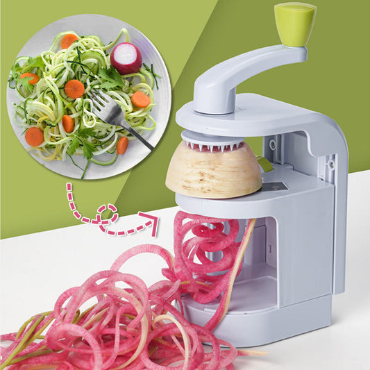 🔪 Spiralizzatore Manuale Multifunzione per Verdure | Crea Spirali, Noodle e Nastri, Lama in Acciaio Inox, Facile da Pulire🥒