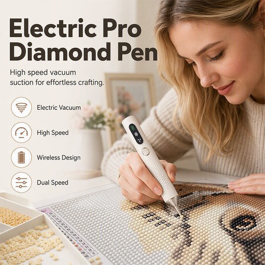 💎 PROMO LIMITATA 50% DI SCONTO! ✨ Penna Elettrica Ricaricabile perArte con diamanti– Precisa, Leggera, Risparmia Tempo ✍️