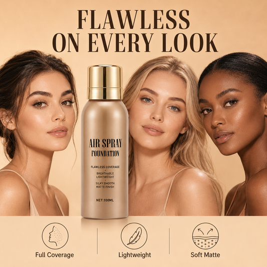 🎁Prendi due al prezzo di uno |💄 Fondotinta in Spray Effetto Airbrush |Waterproof e Anti-Sudore, Dura Tutto il Giorno 💦 | Formula Leggera e Traspirabile 🌿 | 4 Tonalità, 100 ml 🎨