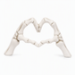 💀 50% DI SCONTO! 🎃 Statuetta Scheletro con Gesto del Cuore – Decorazione da Scrivania ✨