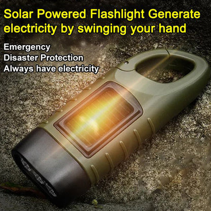 🔦50% DI SCONTO ORA! Luce ovunque! Torcia di emergenza a manovella solare senza batteria, luce di sopravvivenza a energia solare per campeggio, escursionismo e blackout
