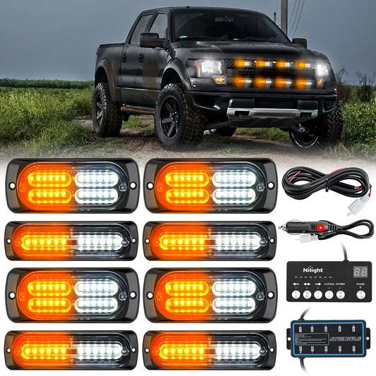 🚛 50% DI SCONTO! 💡 Luci LED Lampeggianti Ultra Sottili – Per Camion, Luminose e Resistenti ✨