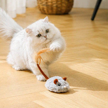 🐱 Sconto del 50%! ✨ Giocattolo Elettrico Intelligente per Gatti a Forma di Topo – Evita Ostacoli, Design in Peluche Realistico e Ricaricabile Tramite Type-C – Movimento a 360° Silenzioso per Divertimento Senza Fine 🐭