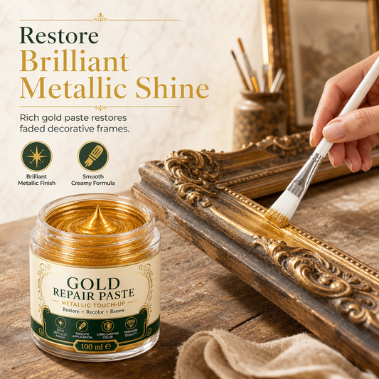 Pasta Riparatrice per Finitura Metallica con Pennello – Ritocco e Restauro Superfici (100 ml)