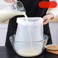 🛒 1+1 GRATIS! 🥛 Sacchetto Filtrante Alimentare in Nylon – Addio Residui e Depositi nelle Bevande – Maglia ad Alta Densità con Coulisse, Riutilizzabile 🌿