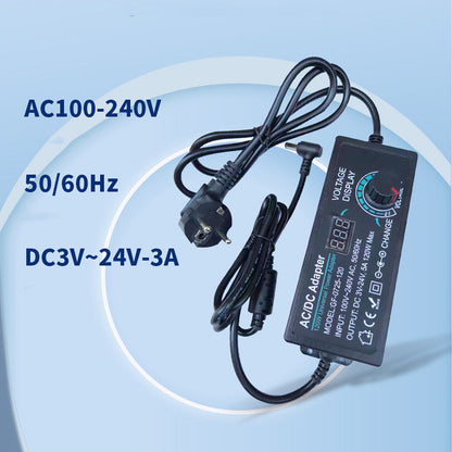 ⏰Adattatore di Alimentazione Universale AC/DC Regolabile 3V-24V 3A