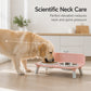 🐶🥣 Ciotole Rialzate e Staccabili per Animali | Protegge Collo e Colonna Vertebrale 🦴 | Ciotole Removibili Facili da Lavare 🧼 | per Gatti e Cani Piccoli-Medi 🐈🐕 | 4 Colori 🎨
