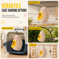 🦜 Nido Uovo in Cotone Caldo da Appendere | Amaca Calda per Pappagalli e Inseparabili 🐦 | Doppio Strato in Peluche Morbido 🧶 | Gancio in Metallo Robusto 🔗 | Giallo o Blu 💛